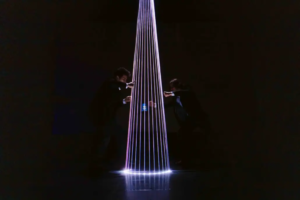 Spectacles de lasers pour événements en direct.