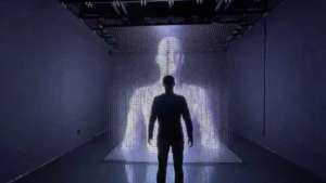 Création et projection d'hologrammes pour événements en direct.